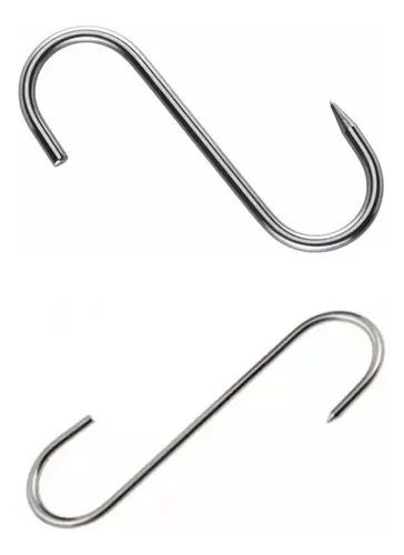 comprar 12 Ganchos Carniceros S 6x6 15cm X6mm Con Punta 