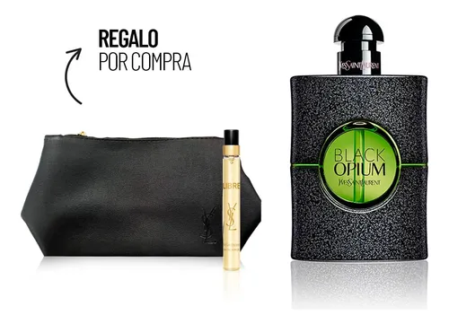 Kit Yves Saint Laurent Black Opium Illicit Green Edp + Nece