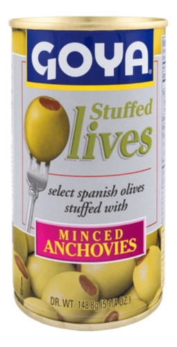 Combo Aceitunas Goya Españolas Y Con Anchoa X2