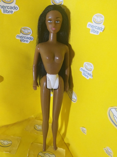 Muñeca Tipo Barbie Afro Americana , Rara, Única, No Mattel (Usado)