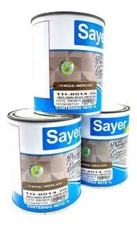 Tinta Hidro Lack Base Agua Madera Exterior Sayer 3 Litros