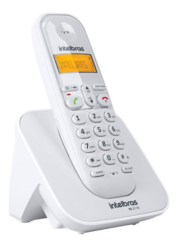 Telefone Sem Fio Intelbras Ts 3110 Id Dect 6.0 Branco