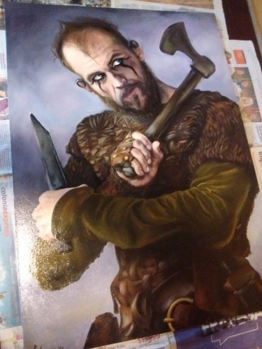 Retratos Personalizados Pinturas Sobre Lienzo Por Encargo