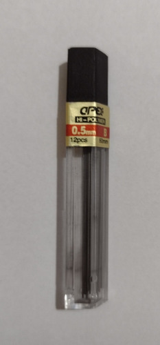 Grafite 0,5 B Para Lapiseira / Minas Apex Tubo Com 12 Un (Usado)