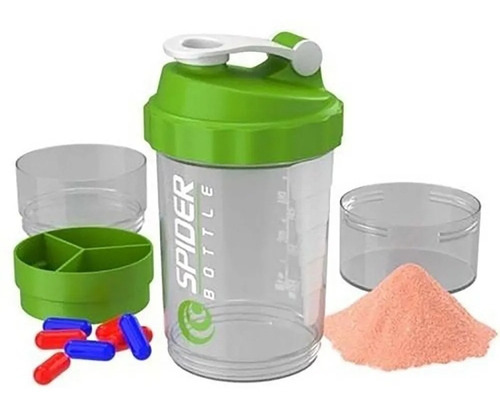 Imagen 4 de 6 de Vaso Para Batidos De Proteina - Compartimiento Pastillas