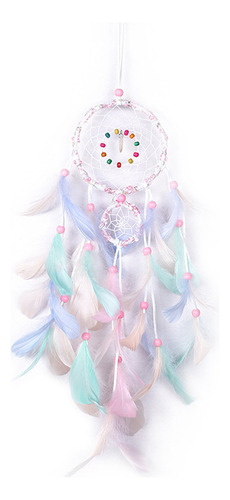 Para Colgante En Forma De Atrapasueños Con Plumas Falsas