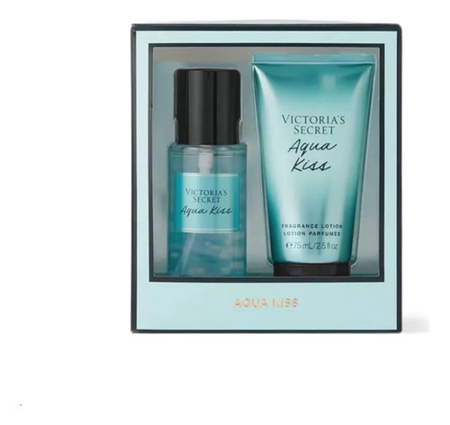Kit Set Mist Y Lotion Aqua Kiss Victorias Secret + Crema 75