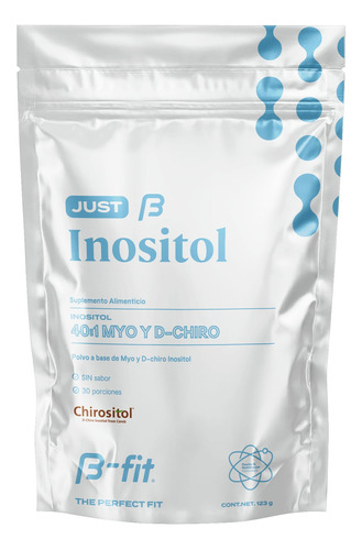 40:1 Myo Y D-chiro Inositol En Polvo 123g 30 Porciones 