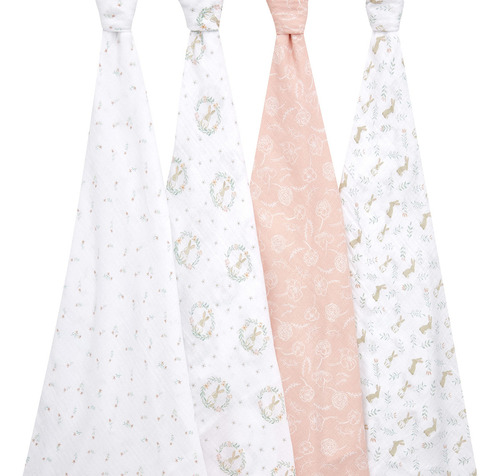 Mantas Swaddle Aden + Anais Essentials, 100% Algodón, Paquet Color Mickey Stargazer