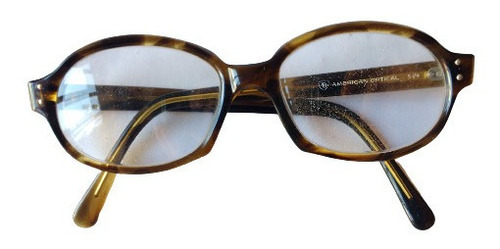 Lente Óptico American Optical Oval Angle Tortoise Brown S