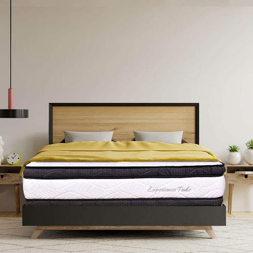 Imagen 2 de 5 de Combo Colchón Romance Relax Experience Pedic King + Base Cam