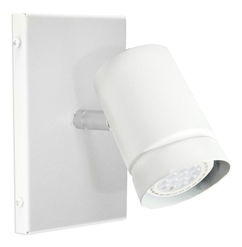 Lampara Spot Aplique Pared 1 Luz Acero Gu10 Apto Led