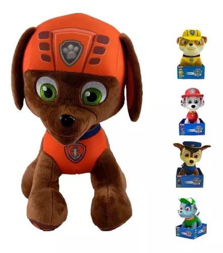 Compre Kit 3 Pelúcias 30Cm Zuma, Rocky E Rubble - Patrulha Canina