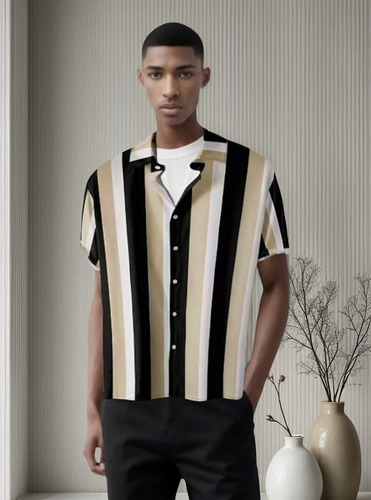 Camisas Casual Mannfinity Para Hombre - Estilo Informal