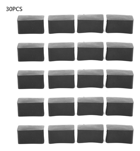 Funda De Pie De Goma De Aluminio, 30 Unidades, Rectangular,