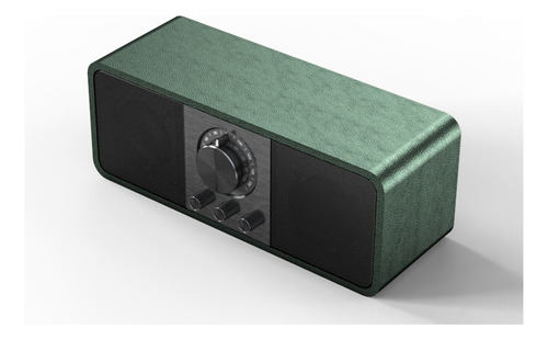 Altavoz Bluetooth Retro Con Radio Fm, Subwoofer De Graves