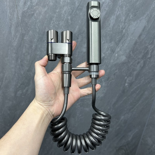 Válvula Angular Doble Salida Y Llave Para Wc