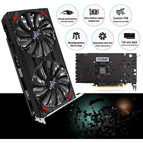 Tarjeta Grafica Aisurix Rx 5500 Xt 8gb Gddr6, 128 Bits
