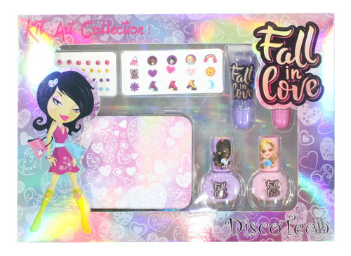 Imagem 2 de 2 de Kit Para Unhas Infantil Art Collection Discoteen Hb96759