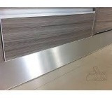 Rodapie De Aluminio Liso De 15cm X 3,6mts Para Cocinas