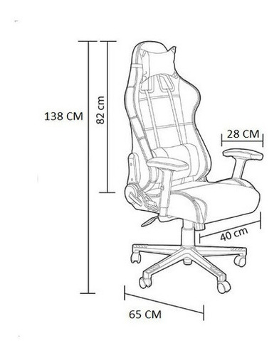 Imagen 6 de 6 de Sillón Gamer Pro Racing Black Edition | Contado