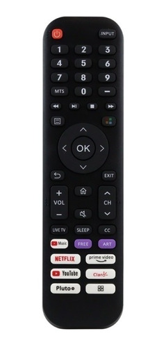 Control Remoto Compatible Con Hisense Vidaa 50h6g + Pilas