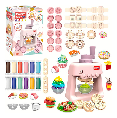 Set De Helados Y Sushi Plastilinas De Colores 42pcs