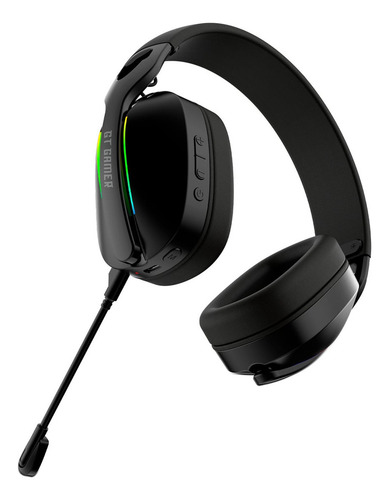 Headset Gamer Bluetooth Goldentec Gt Infinity Rgb Preto