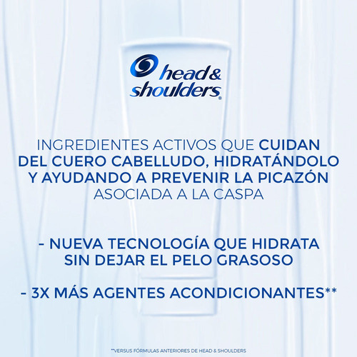 Imagen 4 de 4 de Head & Shoulders® Shampoo 2en1 Limpieza Renovadora 375 Ml