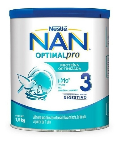 Formula Infantil Nan 3 Optimal Pro De 1.5 C/u