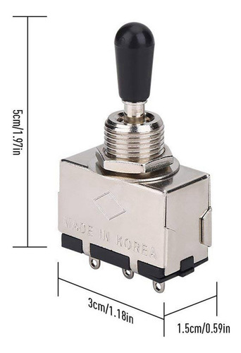 Interruptor De 3 Vías Para Guitarra De 6 Piezas, Selector De