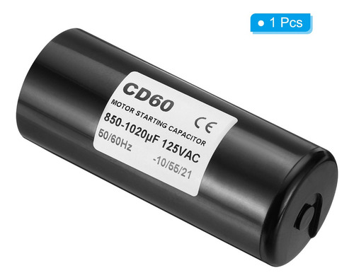Ts Condensador De Arranque De Motor, 850-1020uf/mfd 125v