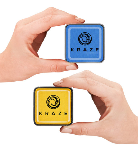 Kraze Fx Juego Pintura Facial Ucrania Azul Amarillo No Agua