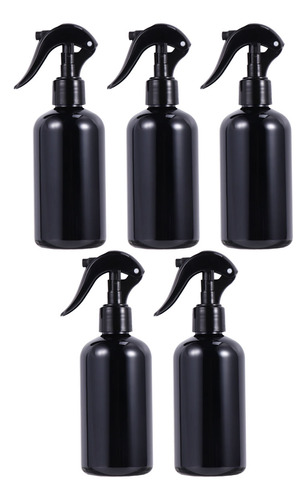 Botellas De Aerosol De Plástico Negro De 250 Ml Con Cabezal