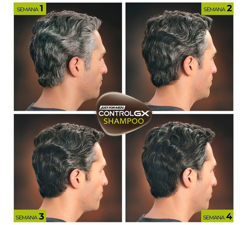 Just For Men Control Gx Kit - 3 Shampoos Desvanecedores