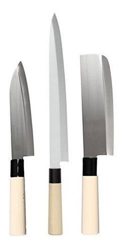 Happy Sales Hskn-3kn01, Juego De 3 Cuchillos Japoneses De Ch