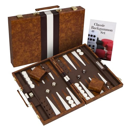 Get The Games Out Top Backgammon Set - Travel Backgammon Set