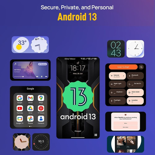 Ulefone Armor X12 Pro Celulares 8gb+64gb Octa-core 4860mah 5,45 Hd+ Cámara 13mp Android 13 Telefono Movil Golpes Gps/nfc/dual Sim