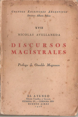 Discursos Magistrales - Avellaneda - El Ateneo