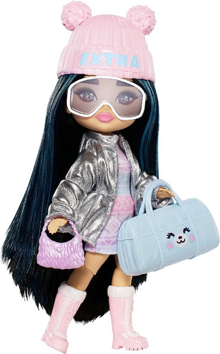 Barbie Muñeca Extra Fly Minis Viaje Con Moda Invierno Hpb20
