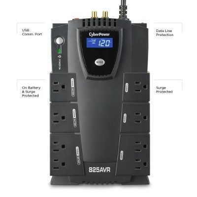 Cyberpower Cp825avrlcd Lcd Inteligente Ups 825va 450w Avr Co