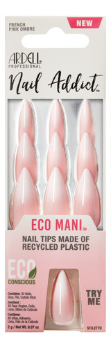 Uñas Postizas Eco Mani Pink French Pink Ombre Ardell 