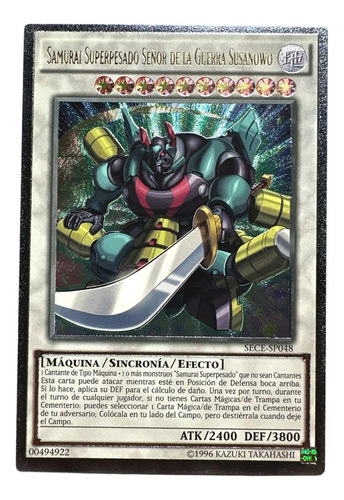 Yugioh Samurai Superpesado Señor De La Guerra Susanowo Sece 