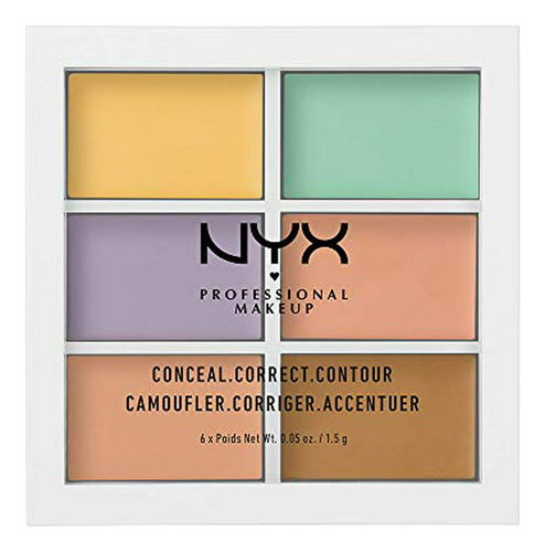 Nyx Professional Makeup Paleta De Corrección De Color, 0.05 