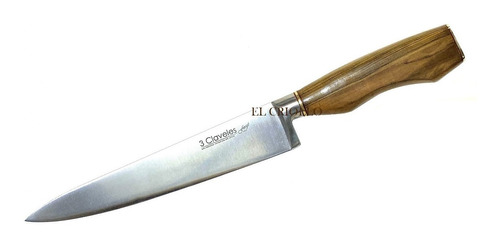 Cuchillo 3 Claveles Forge El Criollo 20cm Inox Madera Vaina