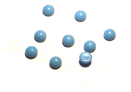 Turquesa Circular X10 Piedra Engarzar Swarovski Diáme 6x3 Mm