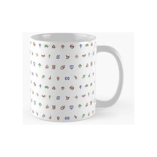 Taza Todos Los Iconos De Trabajo Calidad Premium