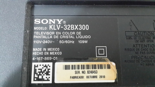 Repuestos De Tv Sony Bravia, Modelo Klv - 32bx300