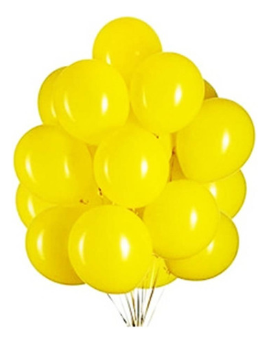 Set 100 Globos Dorados Latex 