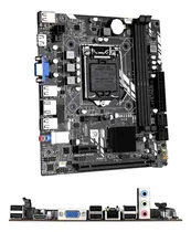 Comprar Placa madre Intel H61m Lga 1155 Ddr3 I3 I5 I7 Hdmi Ate 16 Giga, color negro